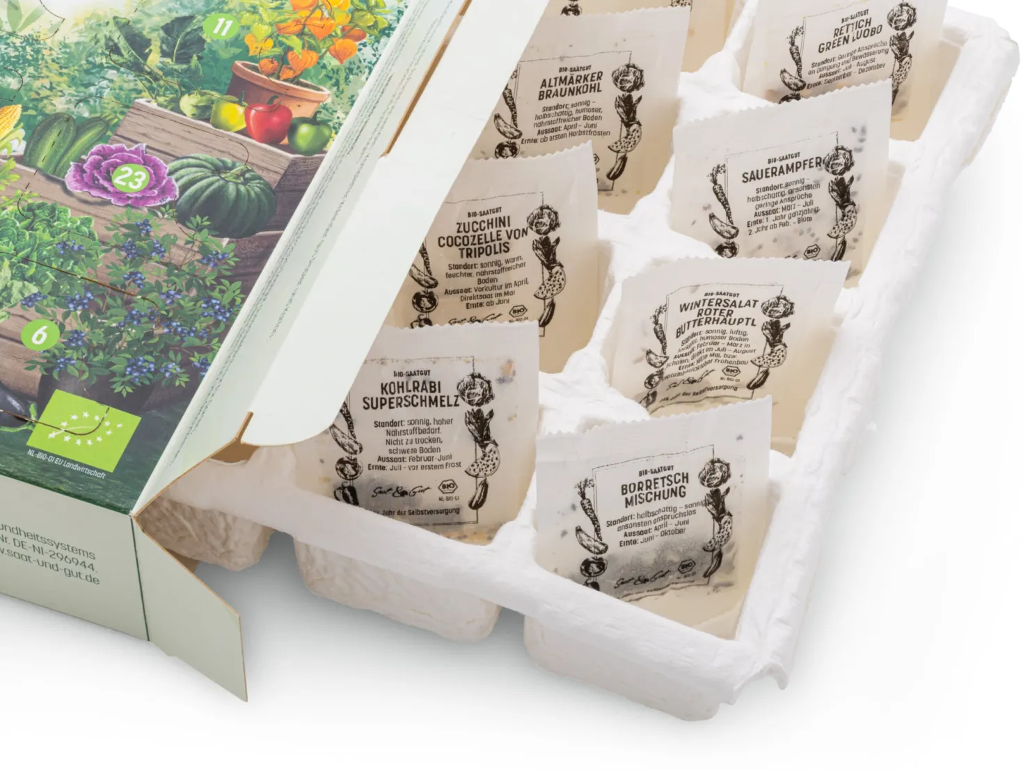 Adventskalender Bio-Gemüse für Selbstversorger