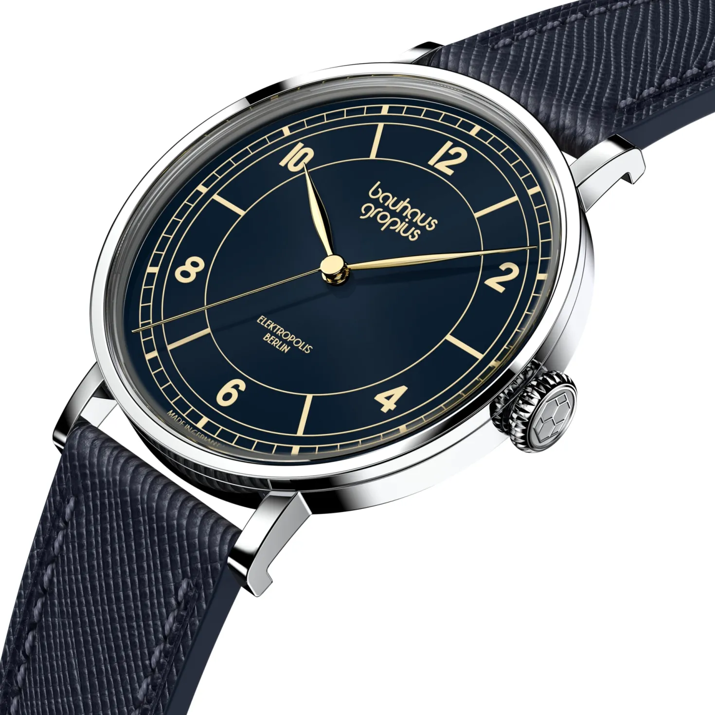 Armbanduhr Elektropolis Dunkelblau Ø 38 mm Quarz