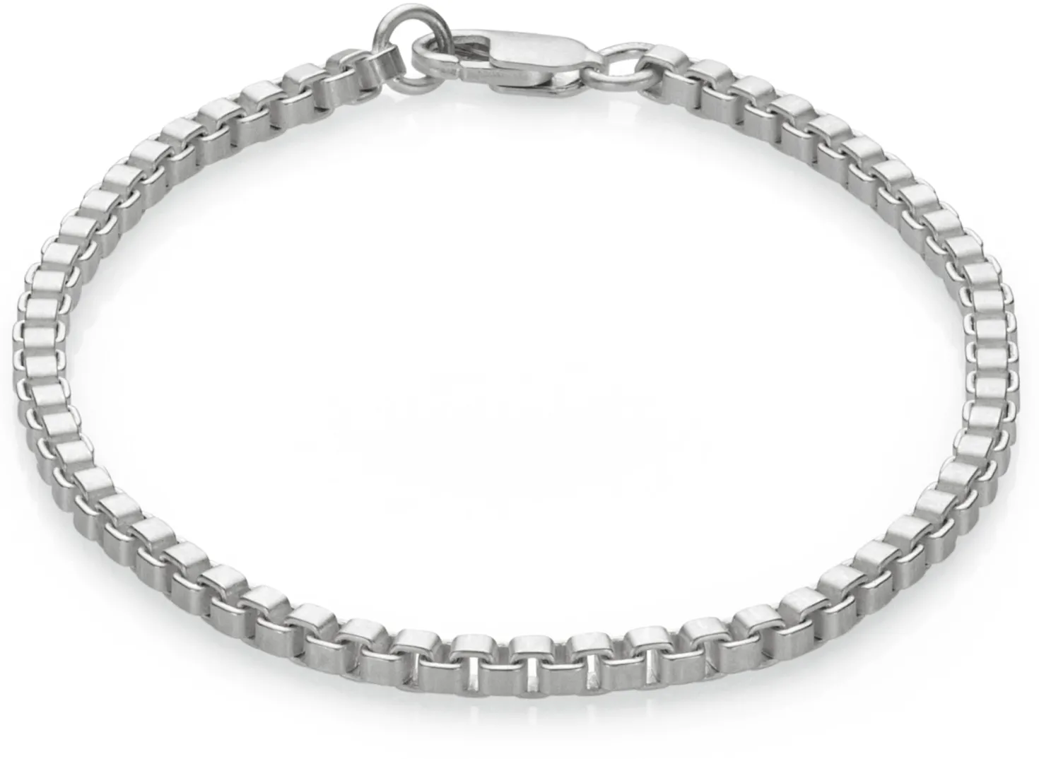 Armband Venezianer eckig, Silber