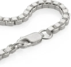 Armband Venezianer eckig, Silber