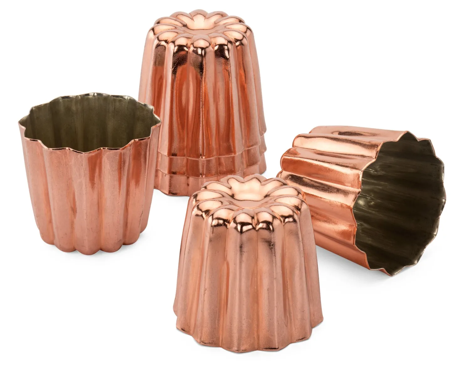 Backform Canelé Kupfer verzinnt