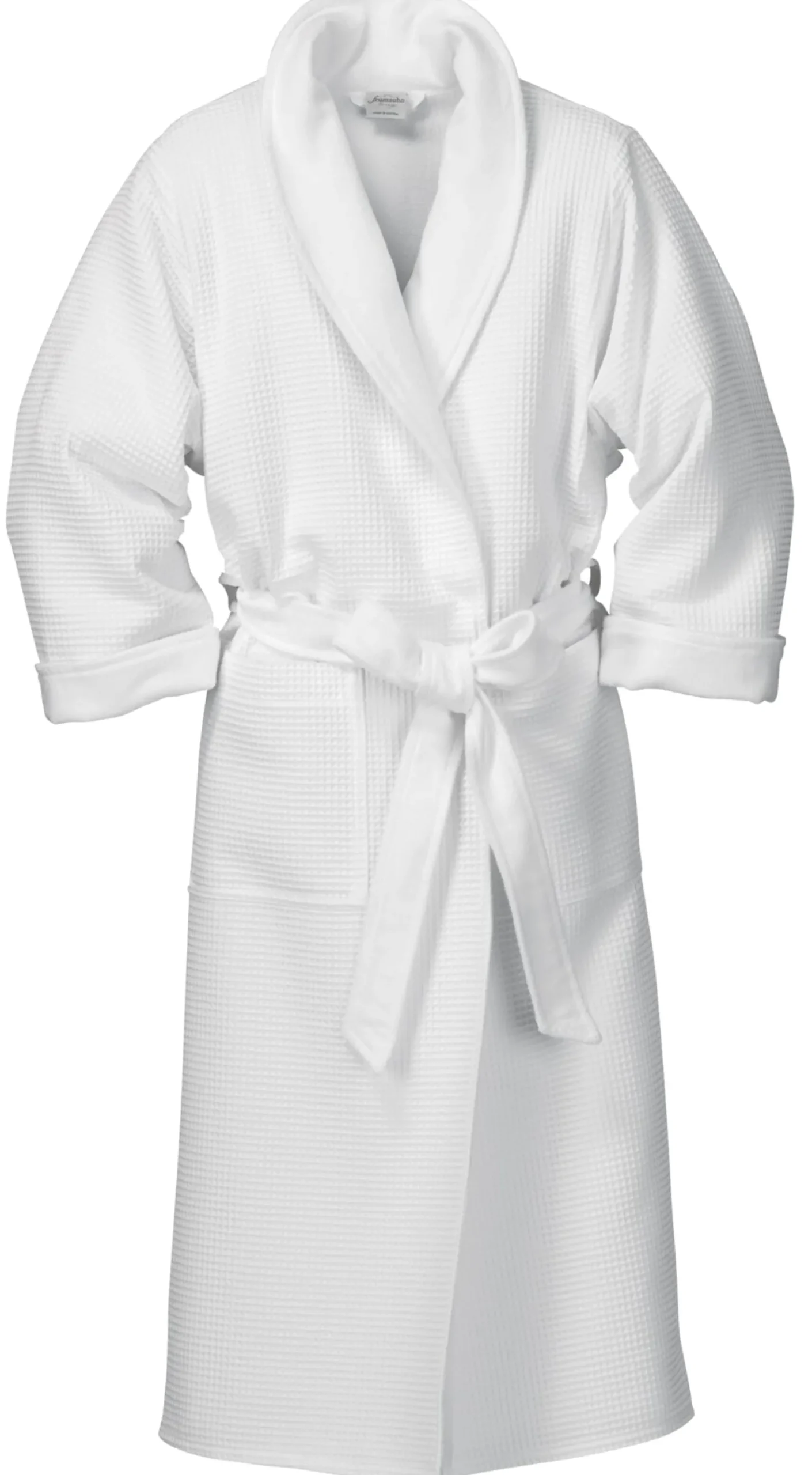 Bademantel Waffelpiqué und Frottier Unisex