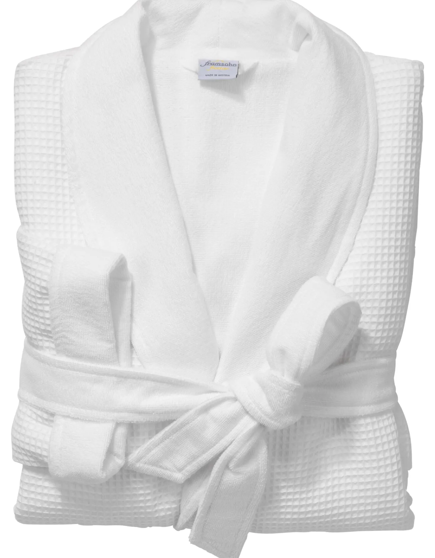 Bademantel Waffelpiqué und Frottier Unisex