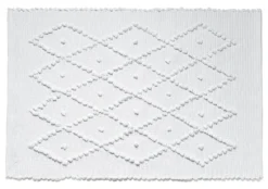 Badteppich Rautenmuster