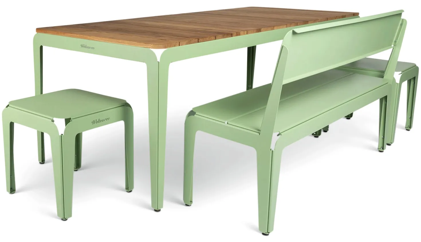 Bank Bended Bench 140
