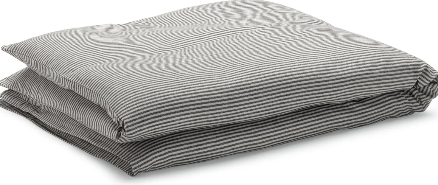 Bettbezug Flanell gestreift