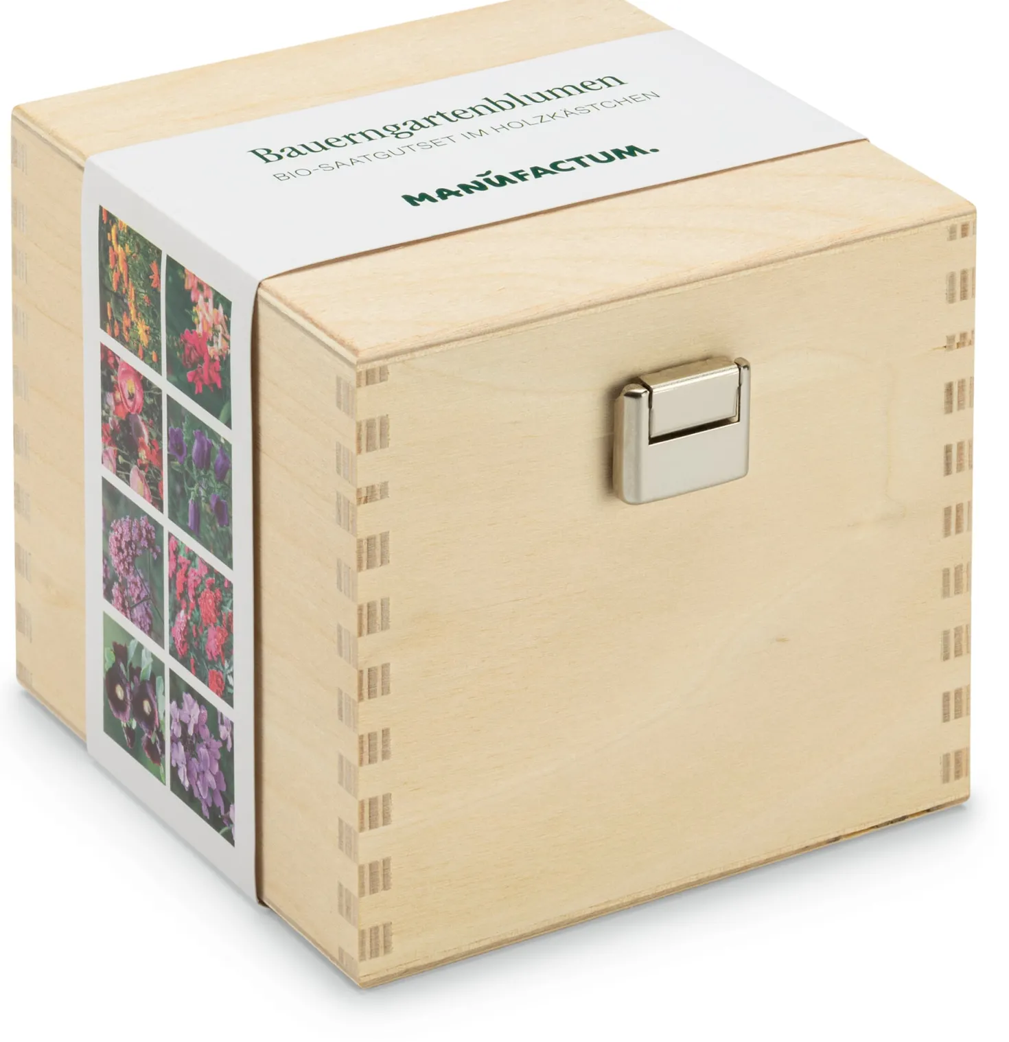 Bio-Saatgutset im Holzkästchen