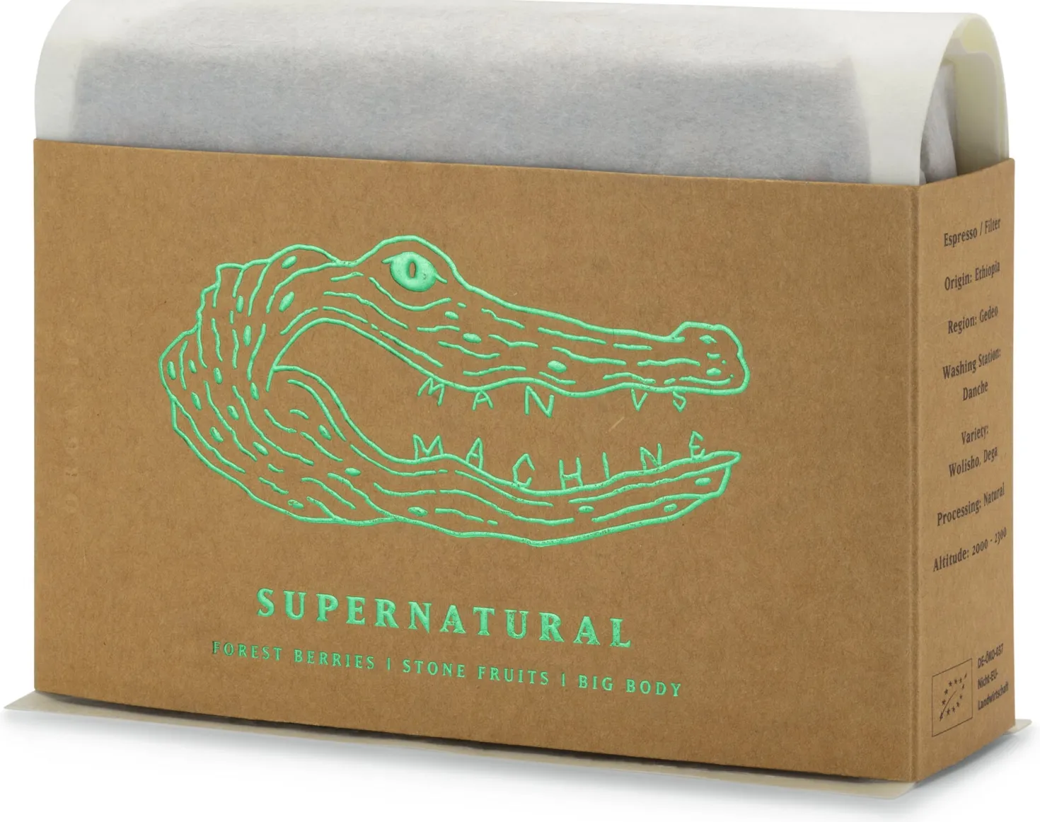 Bio-Supernatural Organic, ganze Bohne
