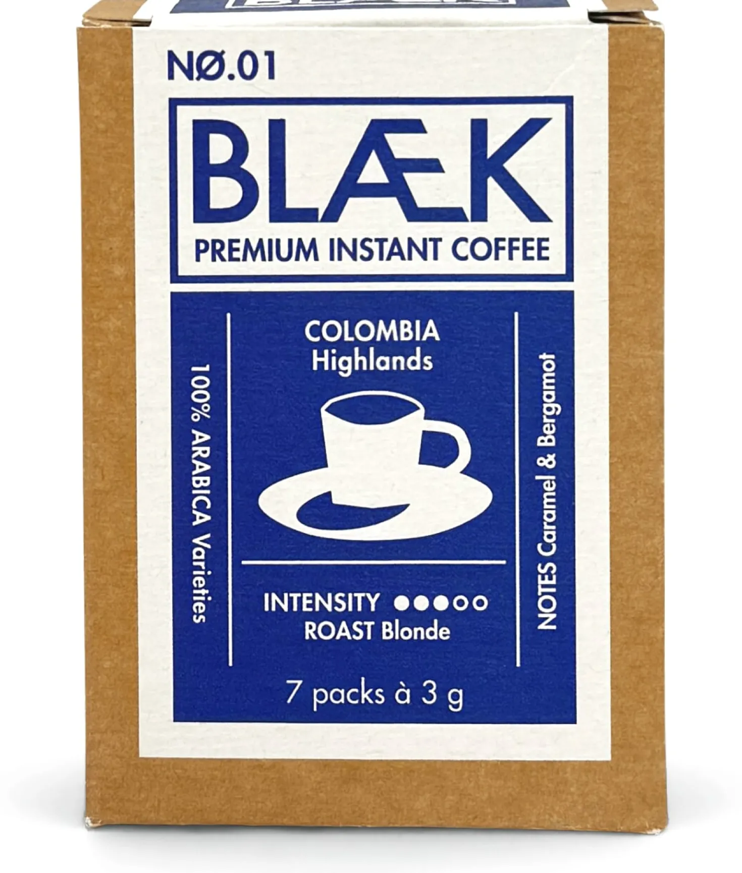 Blaek Instant-Kaffee, Blonde Roast, Box