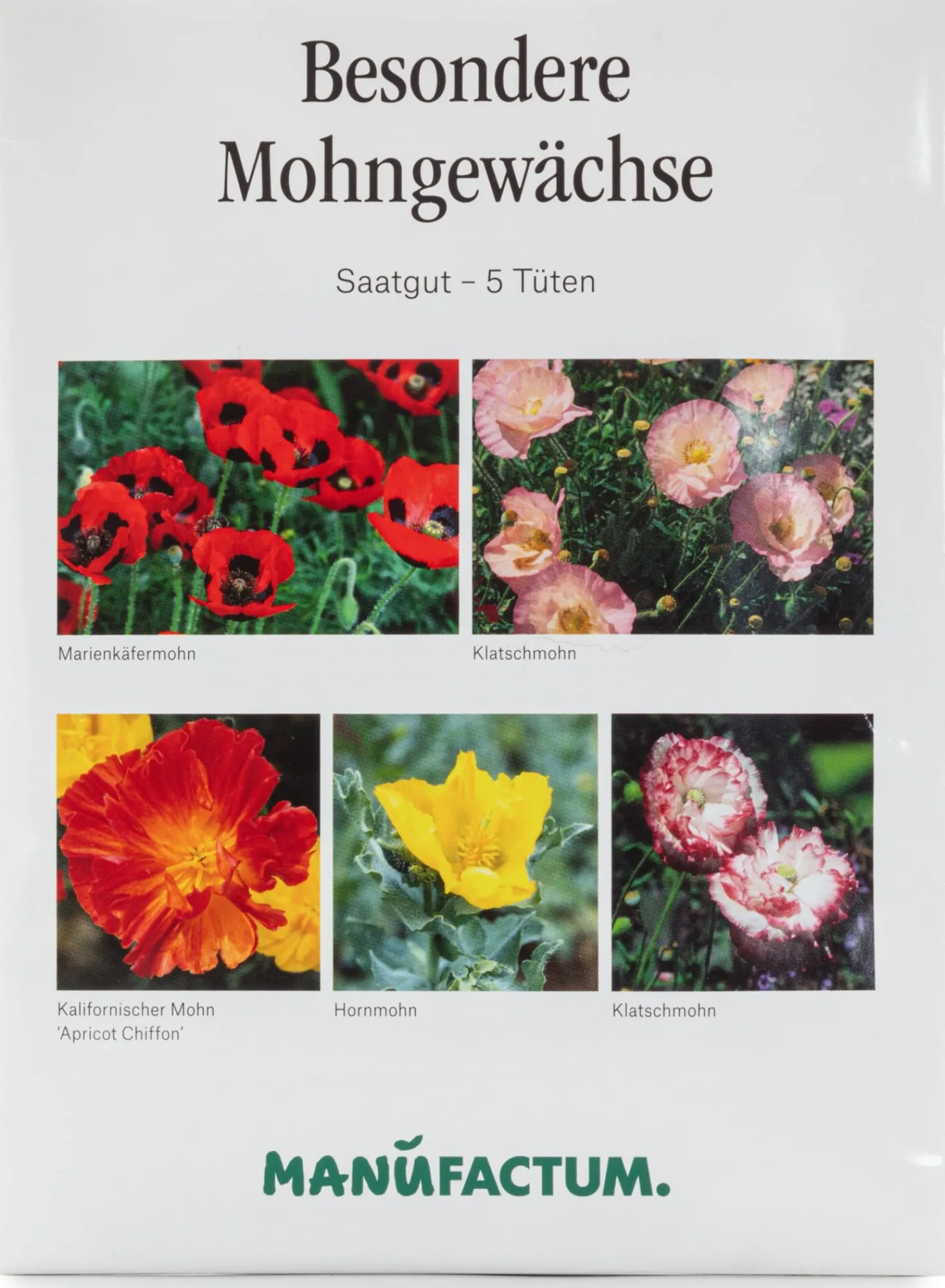 Blumensamen Besondere Mohngewächse
