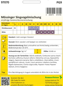 Blumensamen Mössinger Singvogelmischung