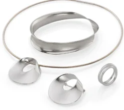 Brosche Möbius, Silber