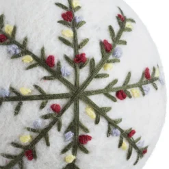 Christbaumkugel Filz bestickt