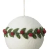 Christbaumkugel Filz bestickt