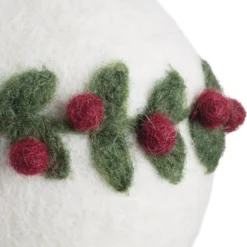 Christbaumkugel Filz bestickt