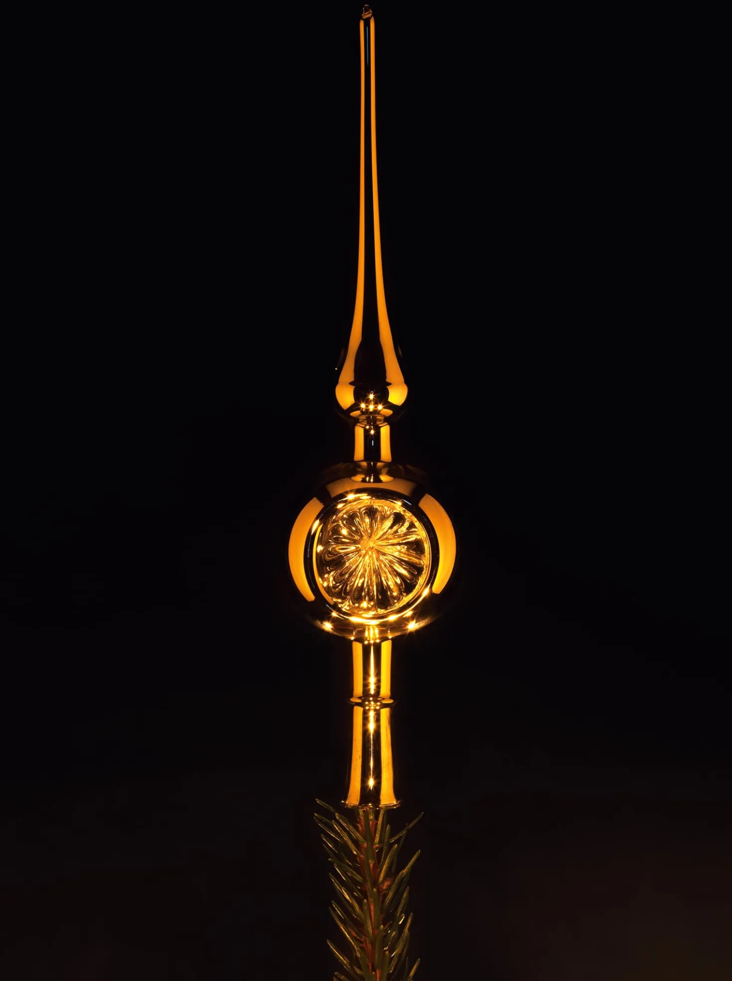 Christbaumreflexspitze Glas