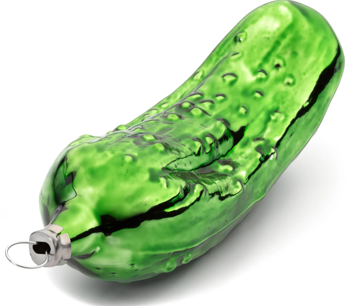 Christbaumschmuck mundgeblasen Gurke