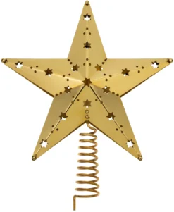 Christbaumspitze Stern Messing