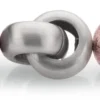 Collier Muranoglas, Blau-Rosé-Weinrot