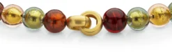 Collier Muranoglas, Bordeaux-Grün-Gold