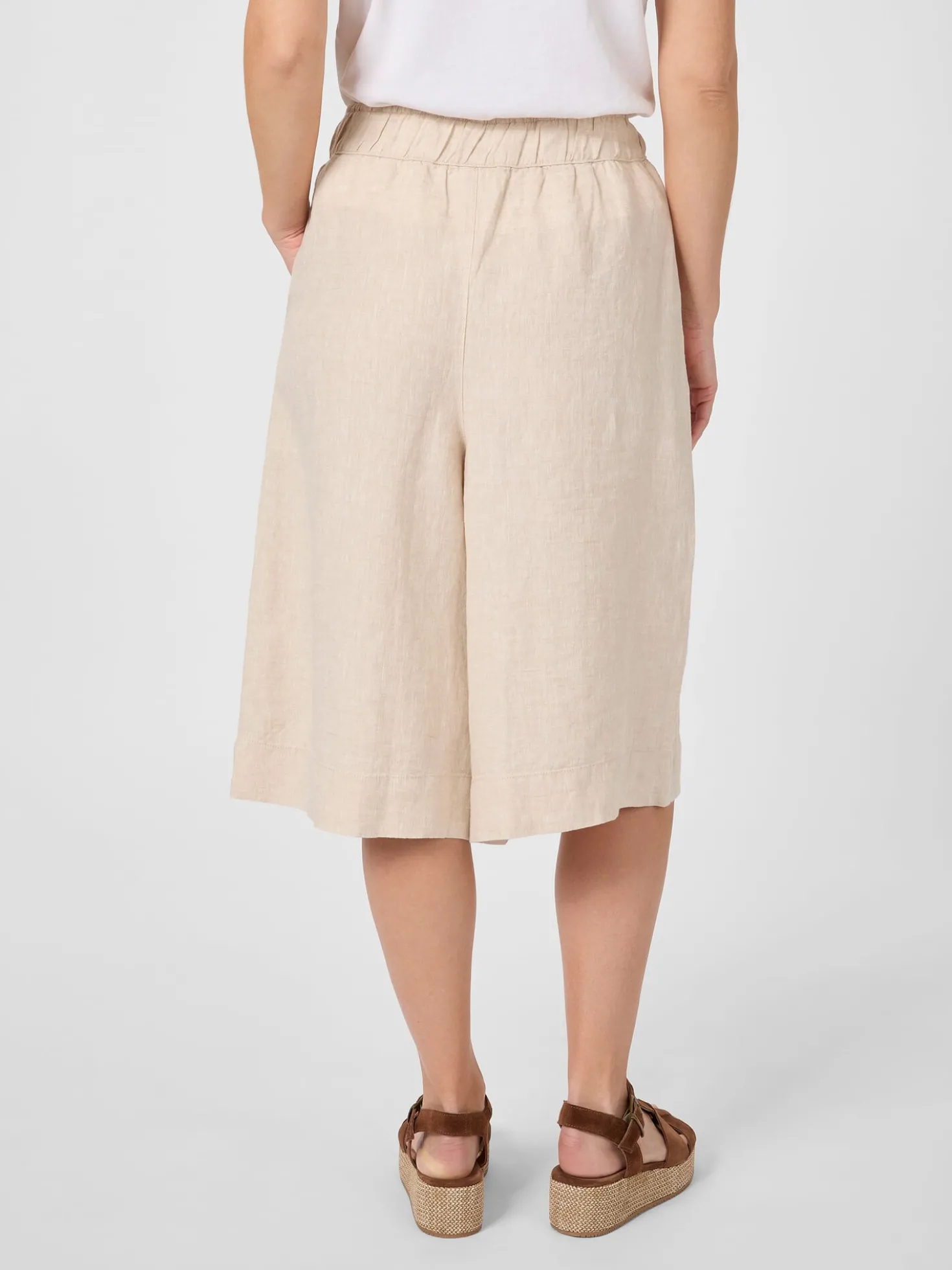 Damen-Bermudahose Leinen
