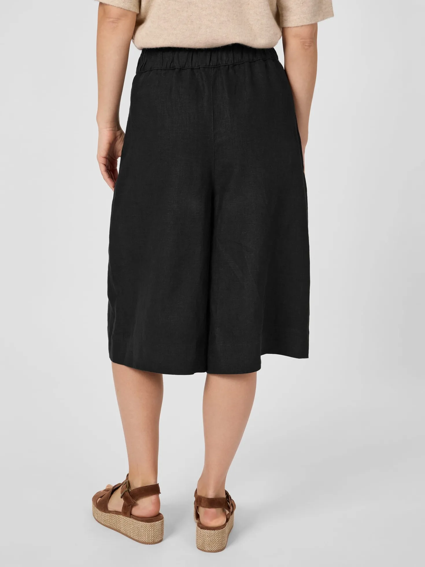 Damen-Bermudahose Leinen