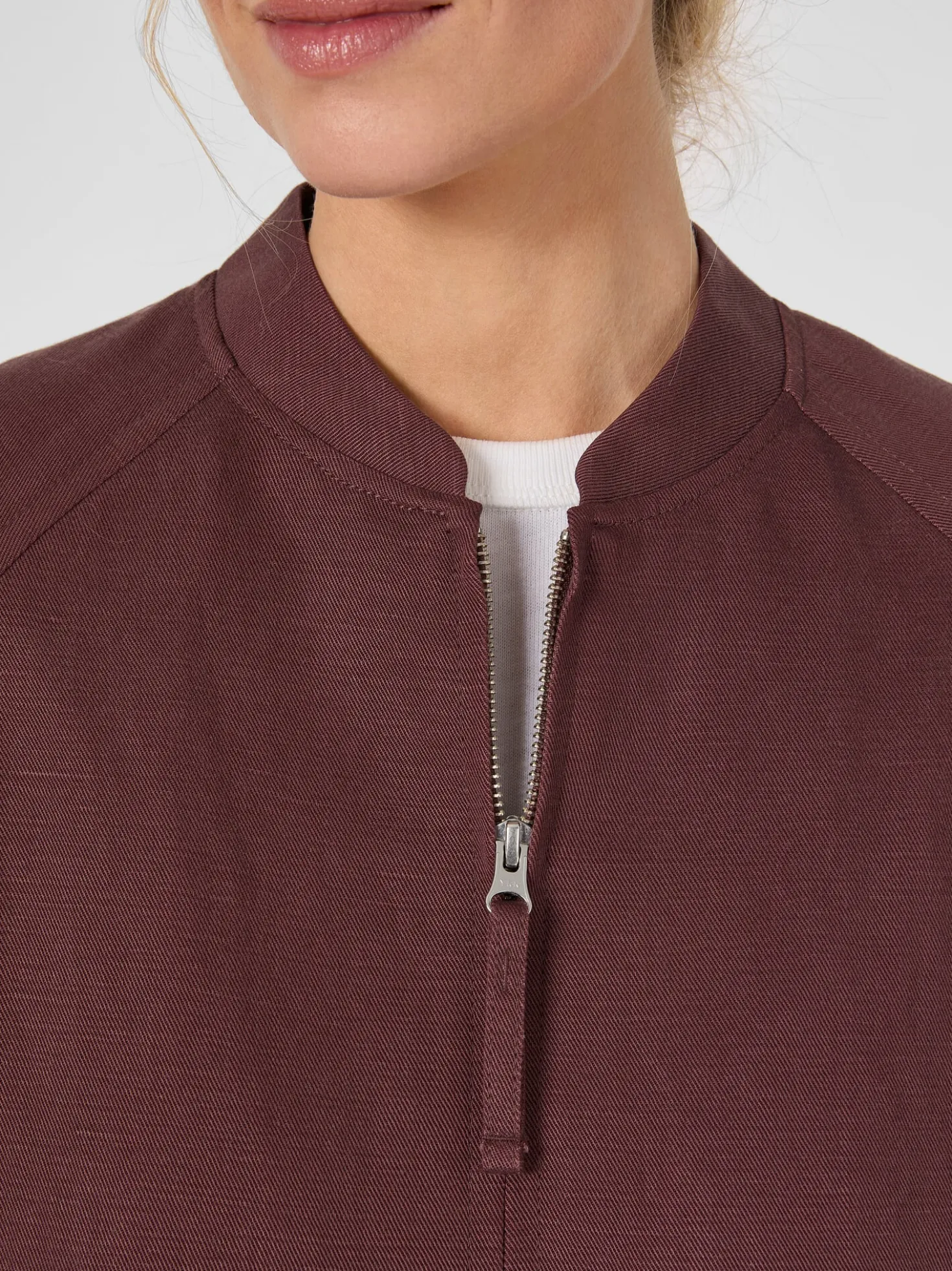 Damenblouson Lyocell-Leinen