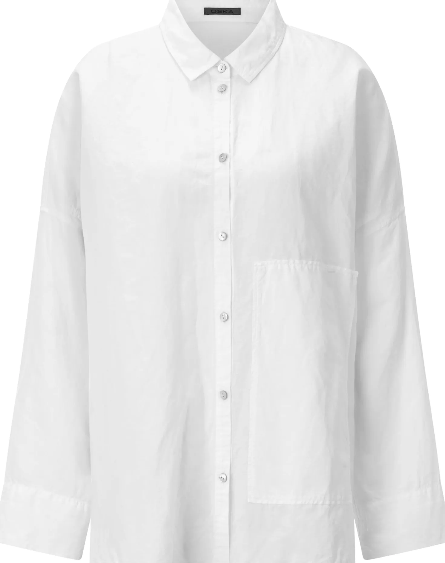 Damenbluse mit aufgesetzter Tasche