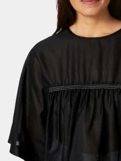 Damenbluse mit Kräuseln