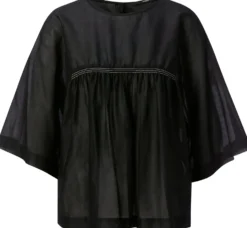 Damenbluse mit Kräuseln