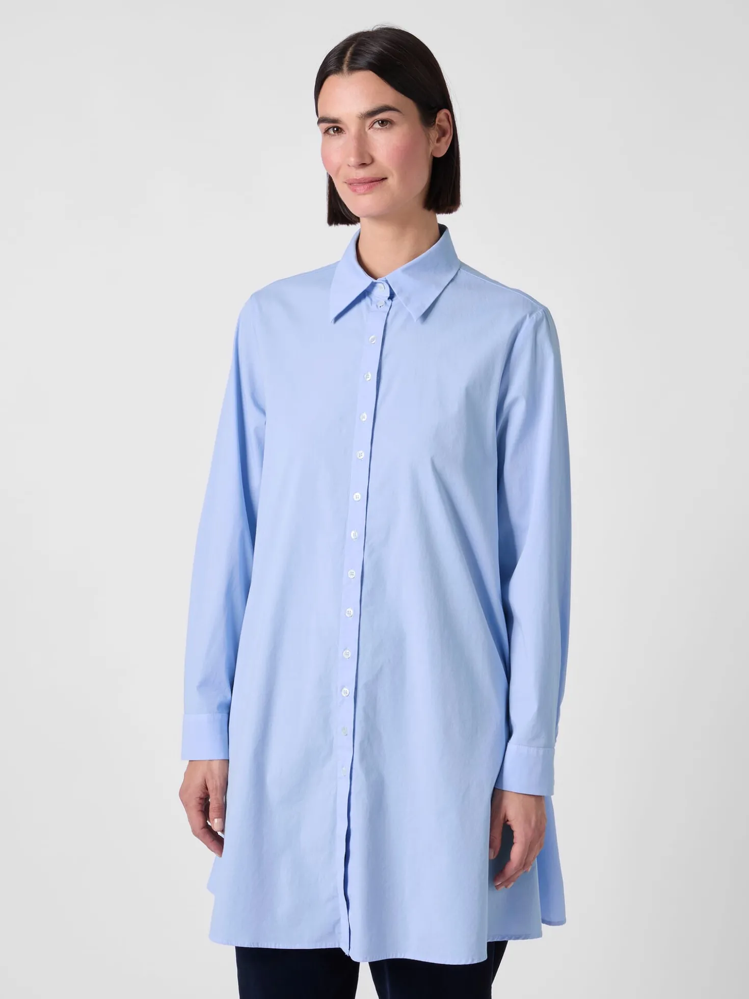 Damen-Blusenkleid Popeline