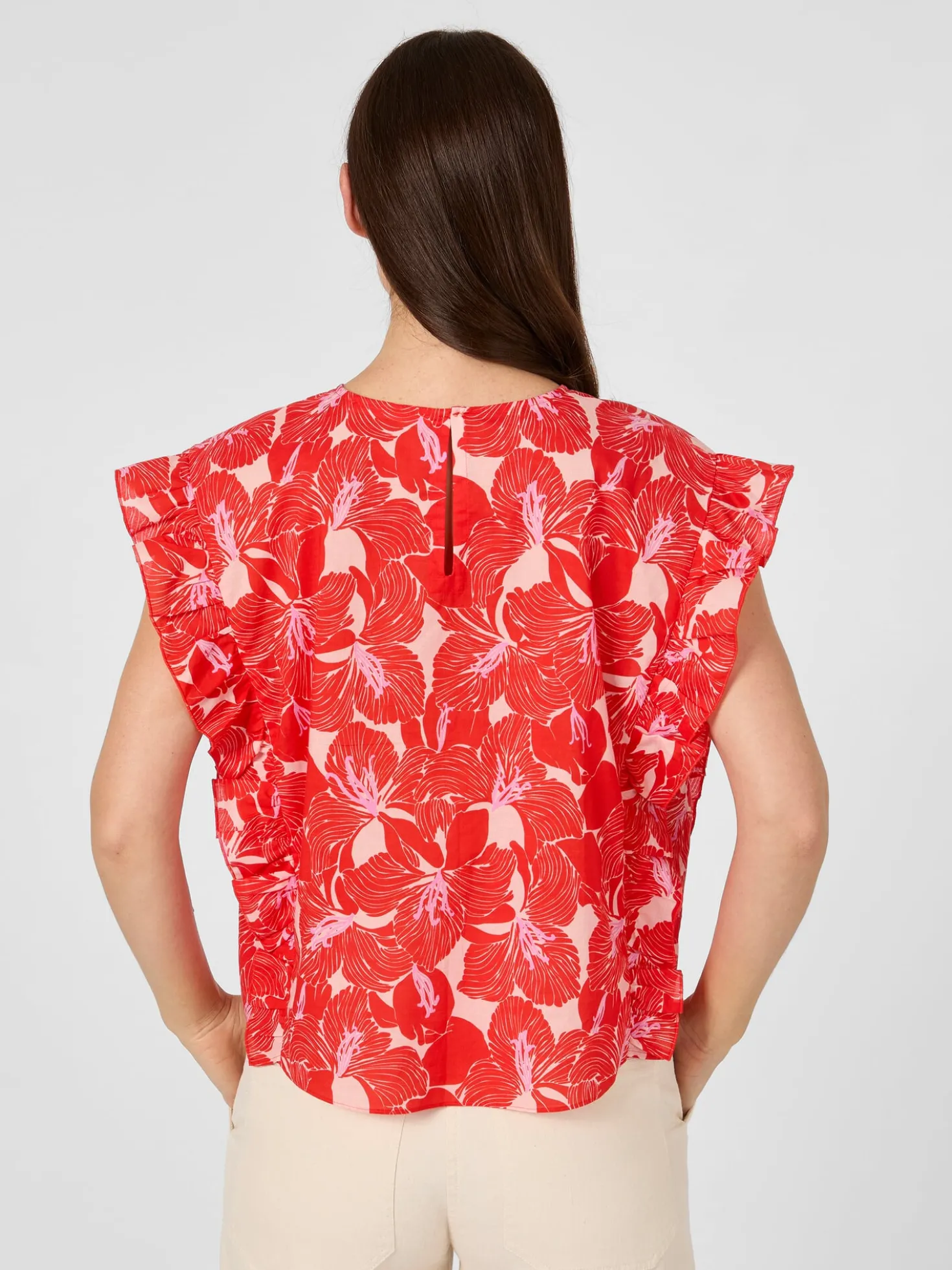 Damen-Blusenshirt Volant