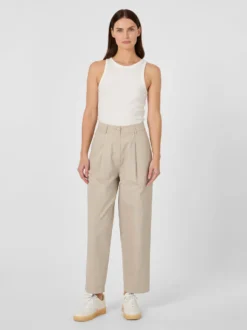 Damen-Bundfaltenhose