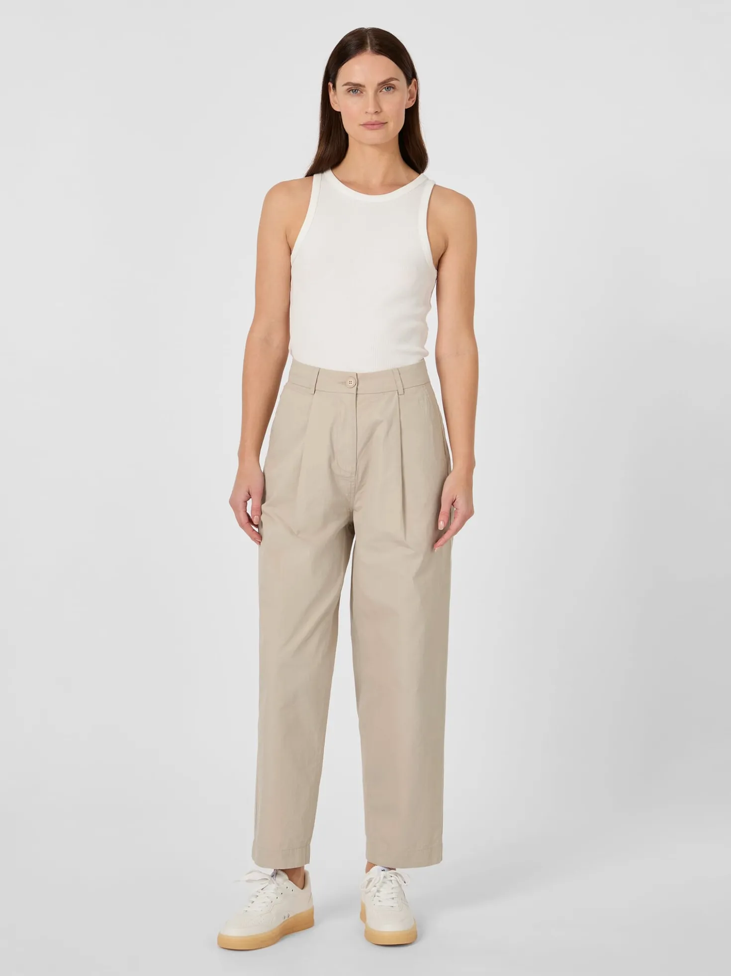 Damen-Bundfaltenhose