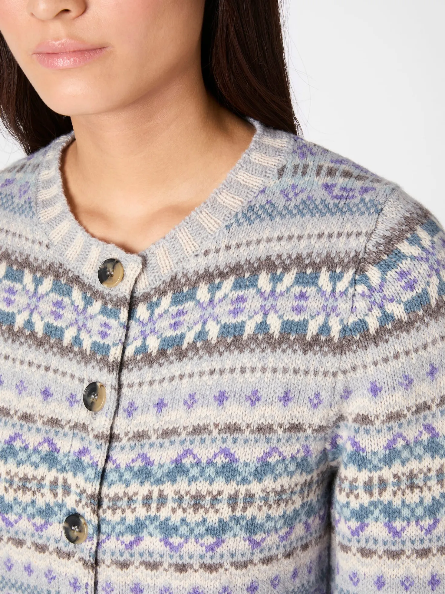 Damen-Cardigan gemustert