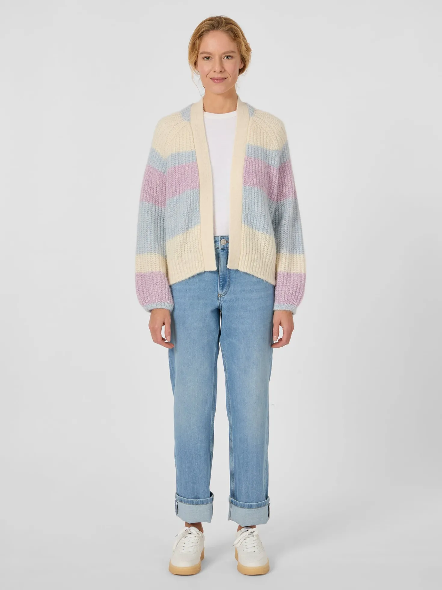 Damen-Cardigan Streifen