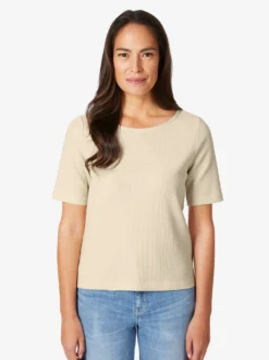 Damen-Glitzershirt Kurzarm