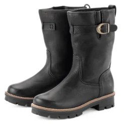 Damenhalbstiefel Rindleder gefüttert