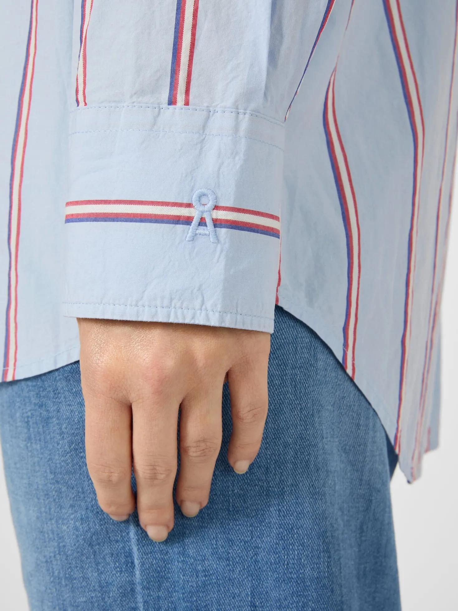 Damen-Hemdbluse gestreift