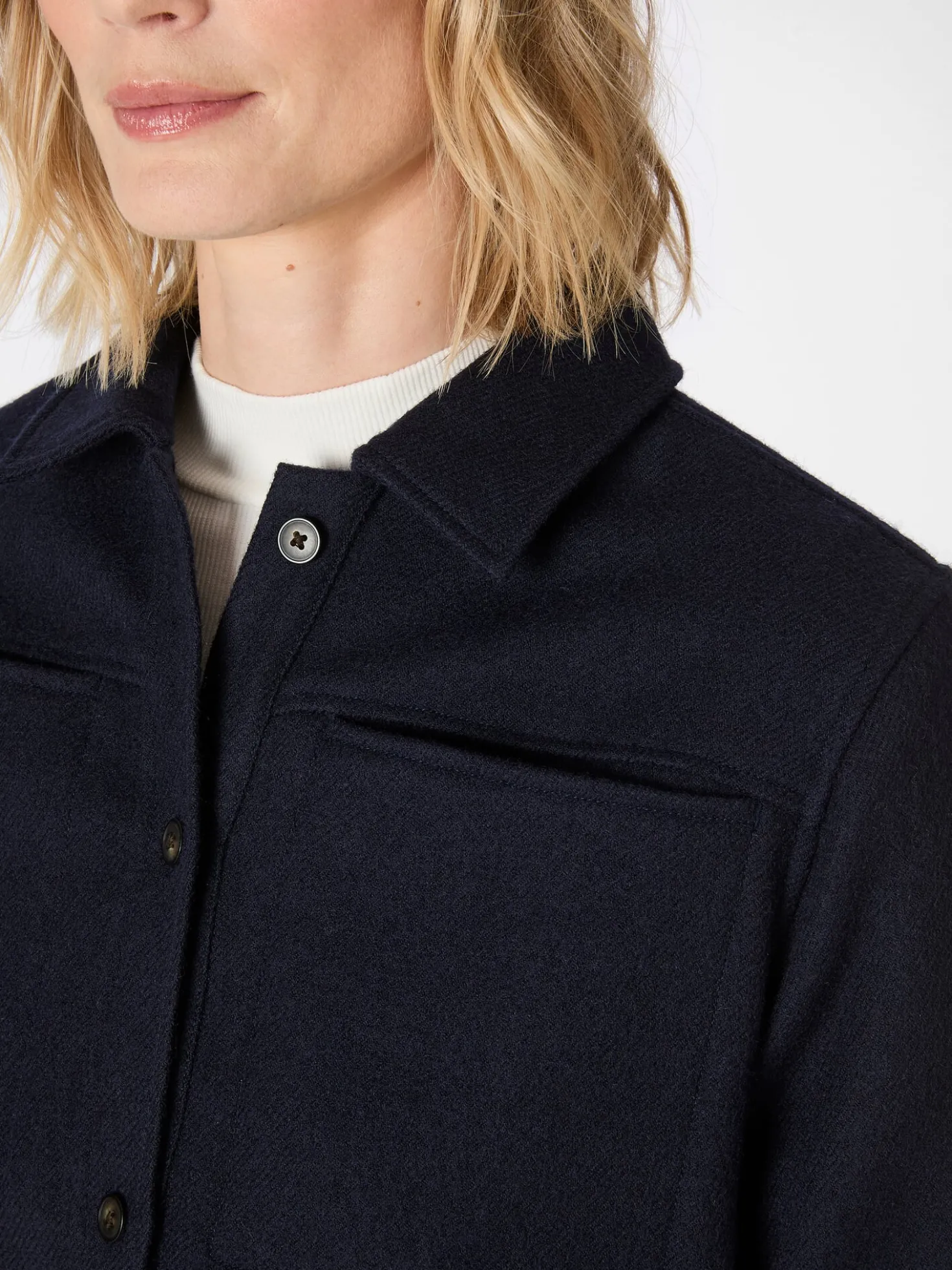 Damen-Hemdjacke Wolle