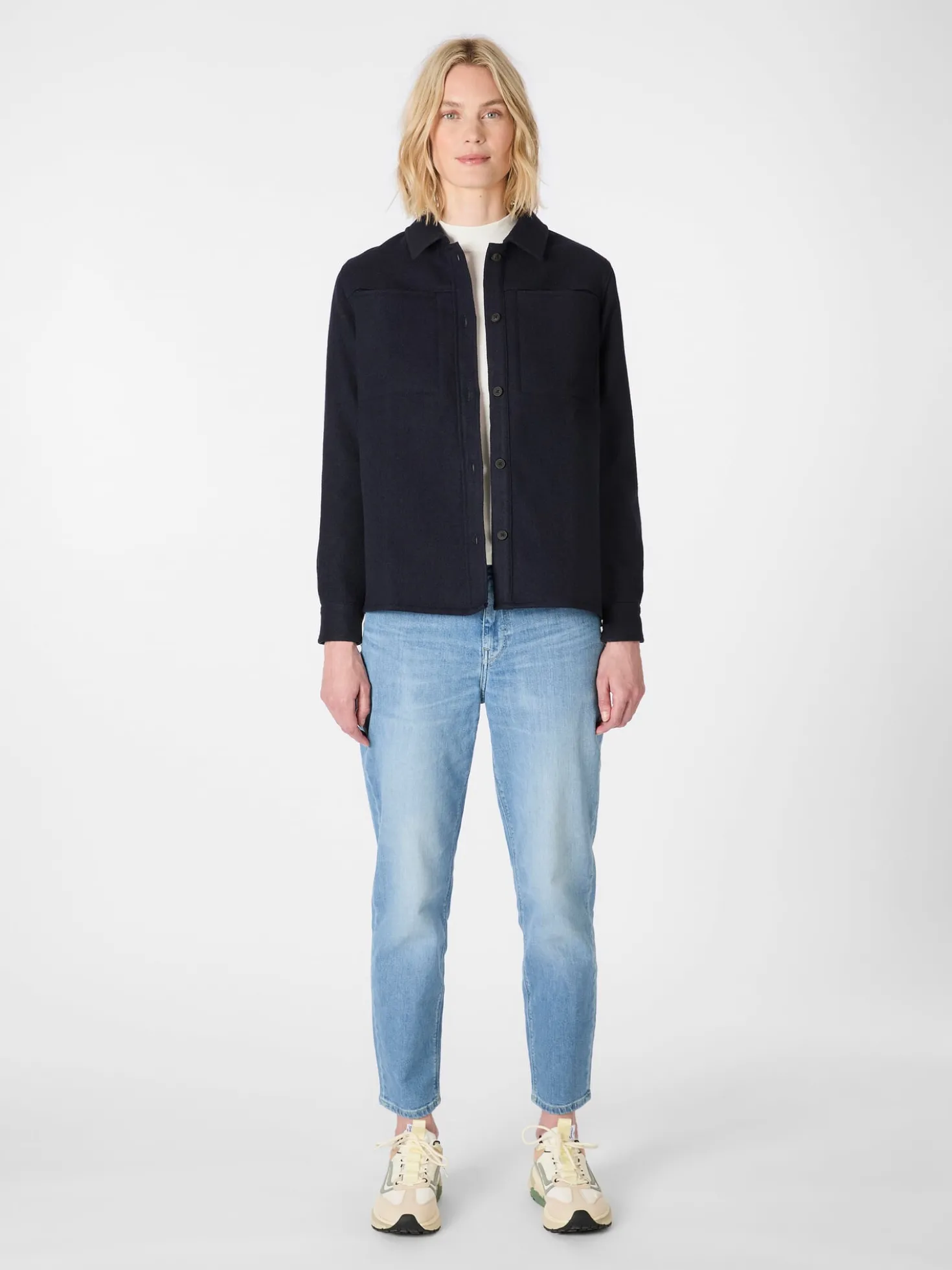 Damen-Hemdjacke Wolle