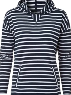 Damen-Hoodie gestreift