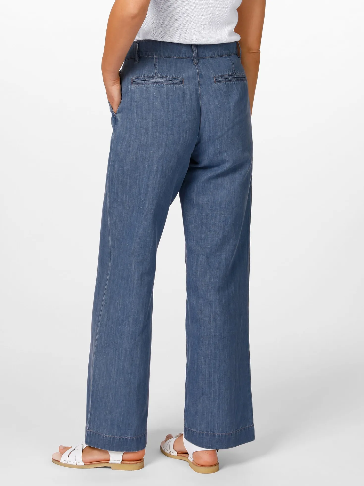 Damenhose weites Bein