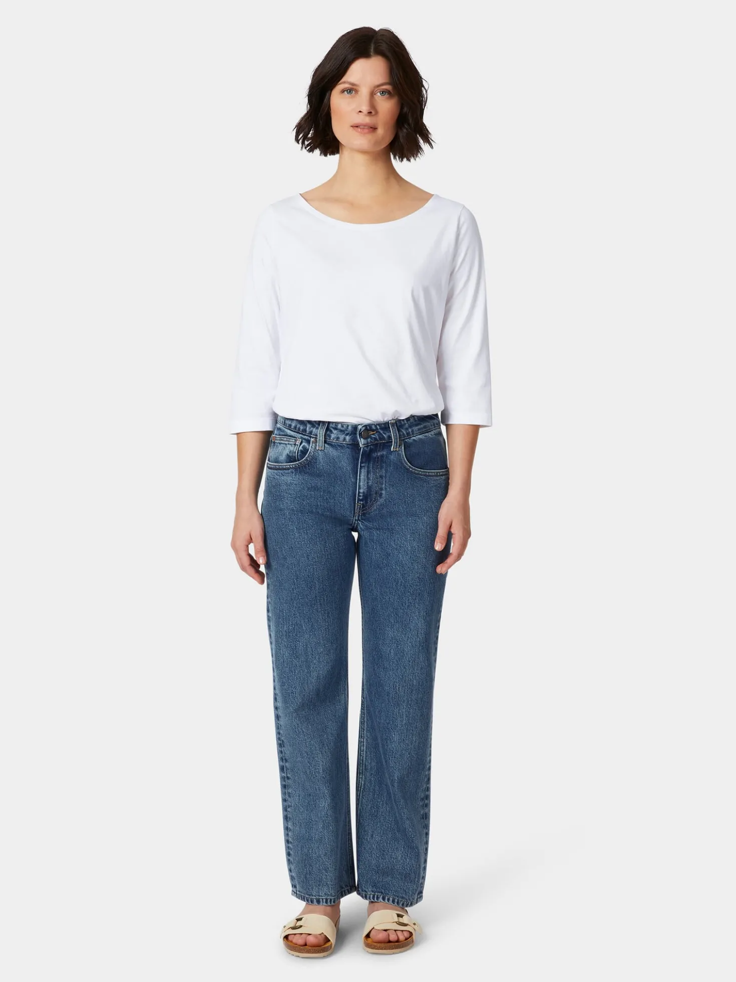 Damenjeans gerades Bein