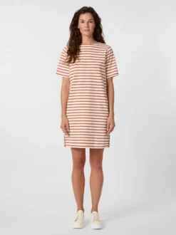 Damen-Jerseykleid gestreift