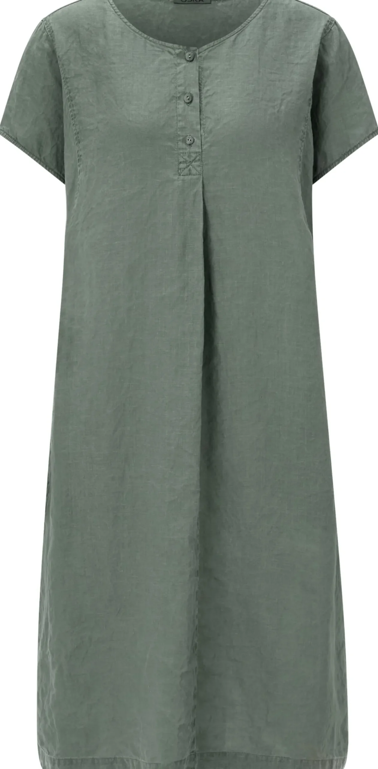 Damenkleid Hanf Kurzarm