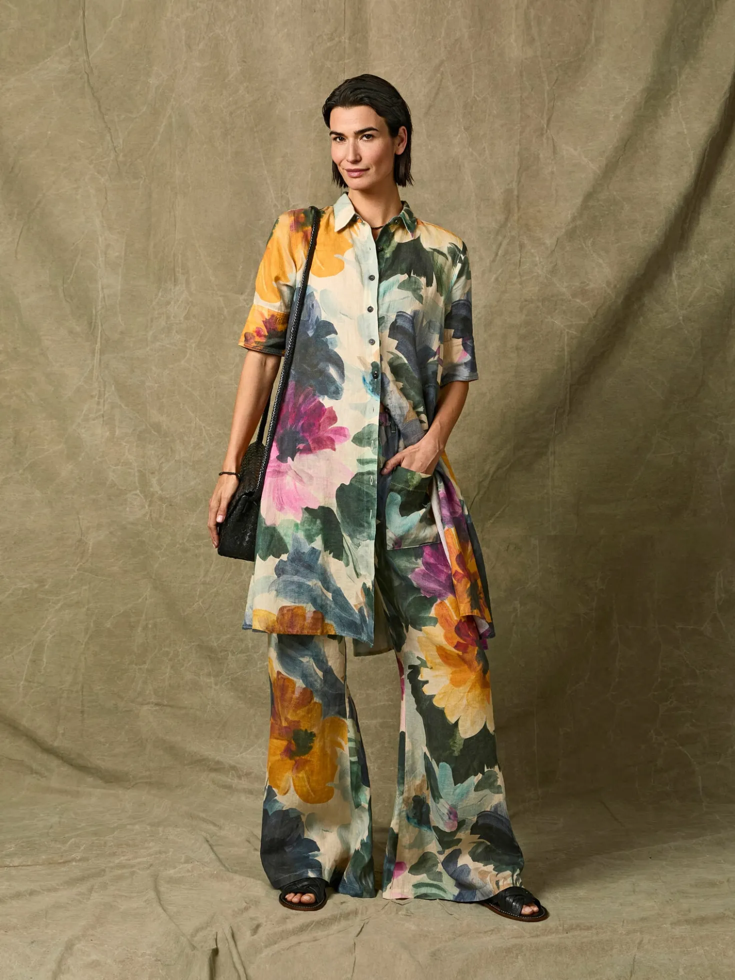 Damenkleid Leinen