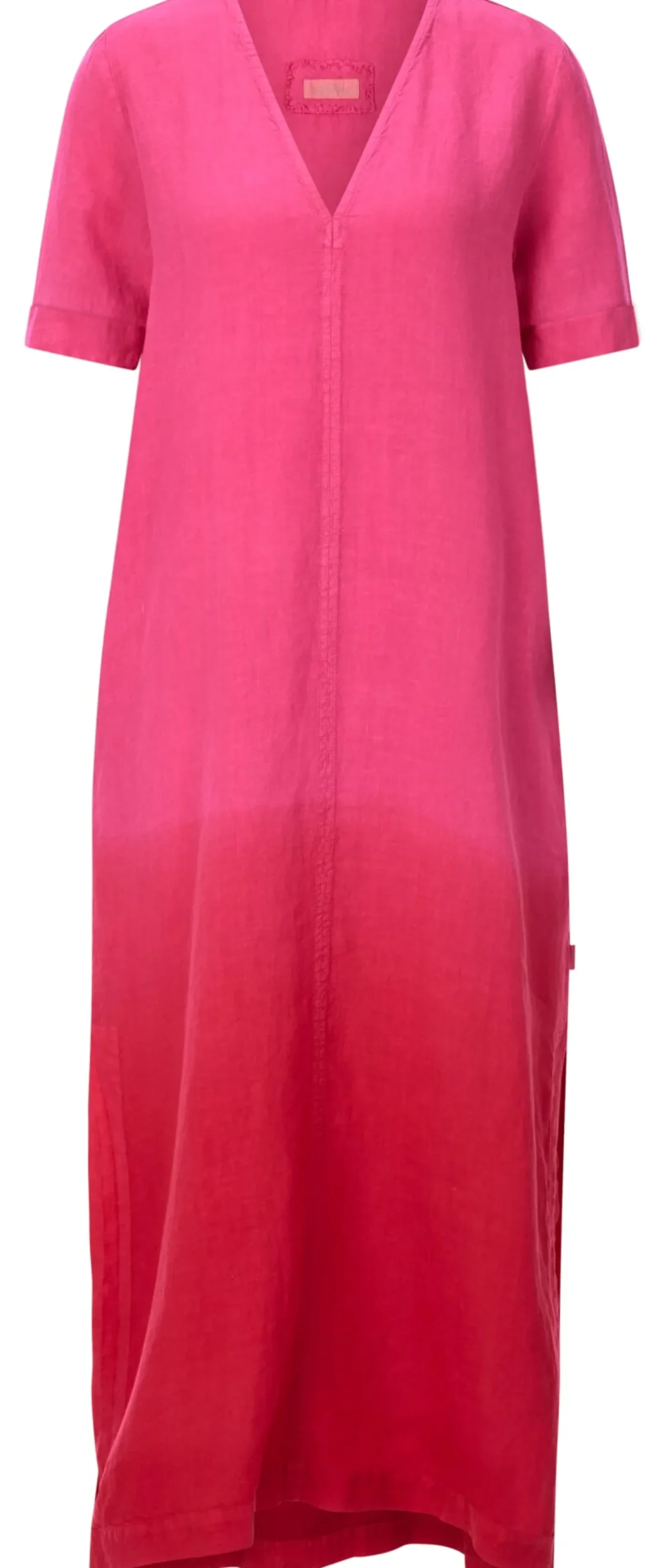Damenkleid Leinen Batik