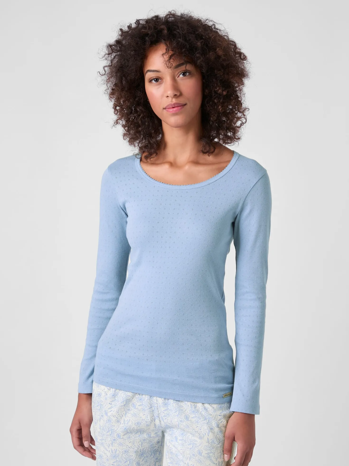 Damen-Langarmshirt Ajour