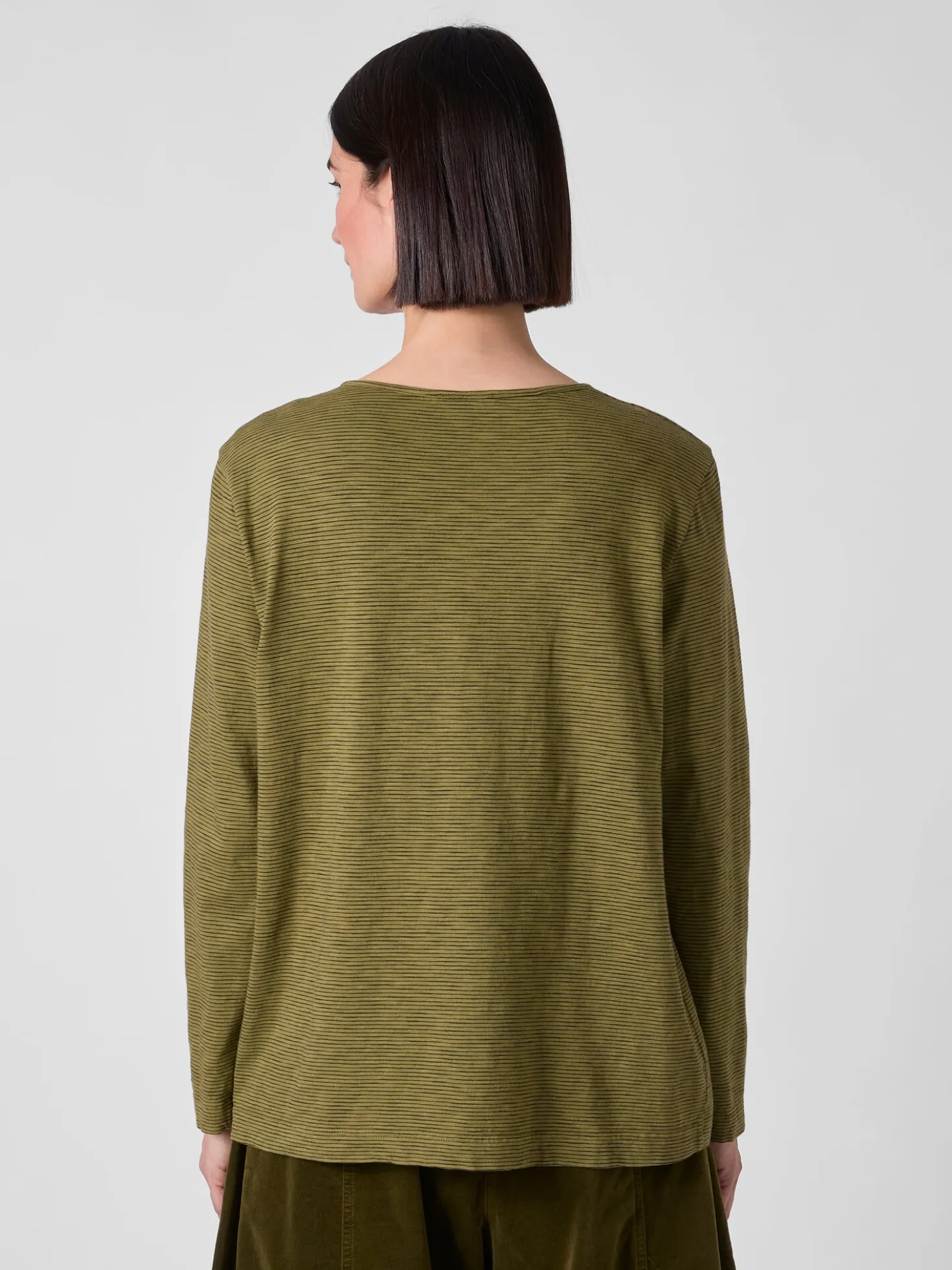 Damen-Langarmshirt gestreift